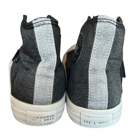 Converse Chuck Taylor All Star Metallic Juniors High Top Sneakers 4.5 - Picture 5 of 8